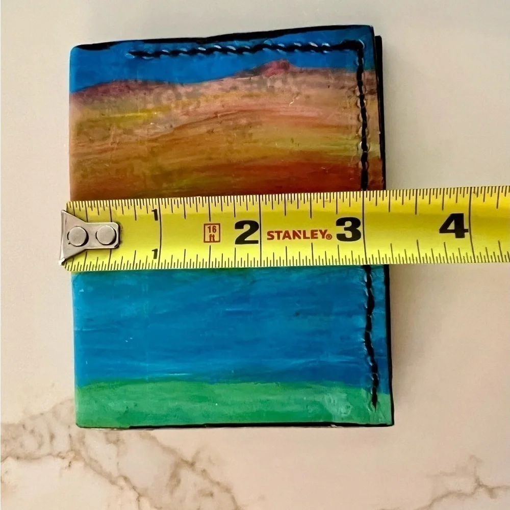 Vintage Mallard Duck Hand Painted Bifold Wallet